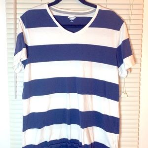 A lightly-used blue and white Old Navy t-shirt :)